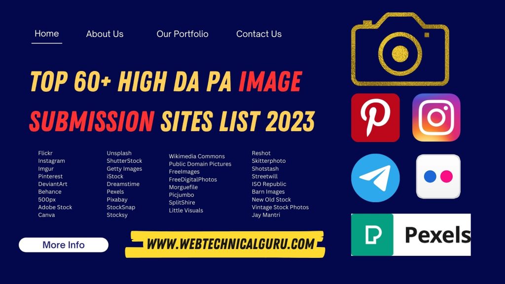 Top 60 High DA PA Image Submission Sites List 2023   Image Submmision 1024x576 