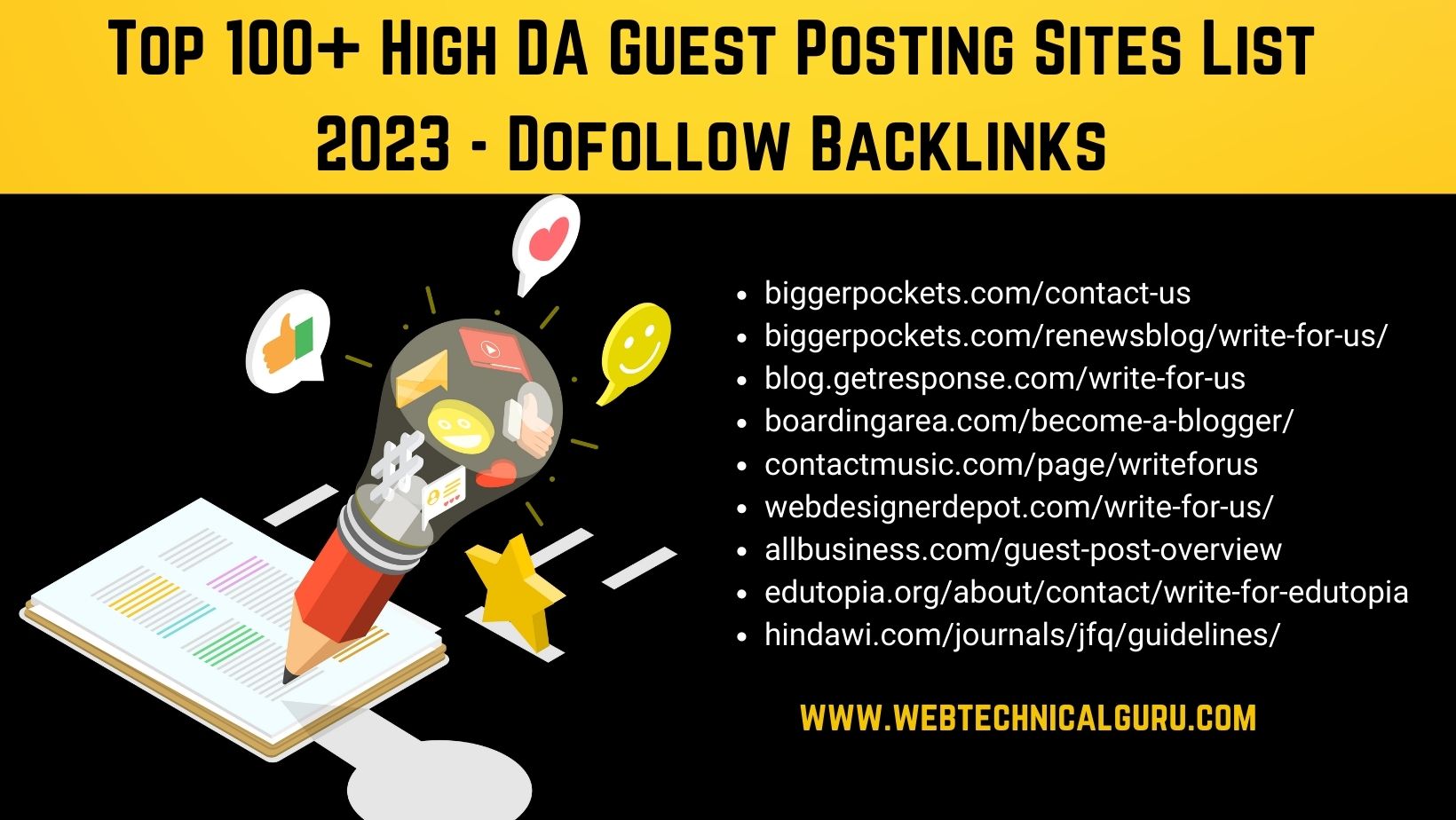 High DA Guest Posting Sites List