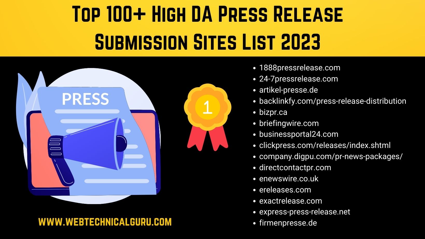 press release submission sites